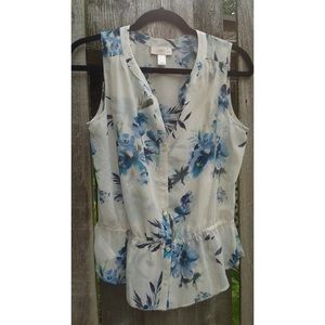 Never been worn sheer flower blouse!