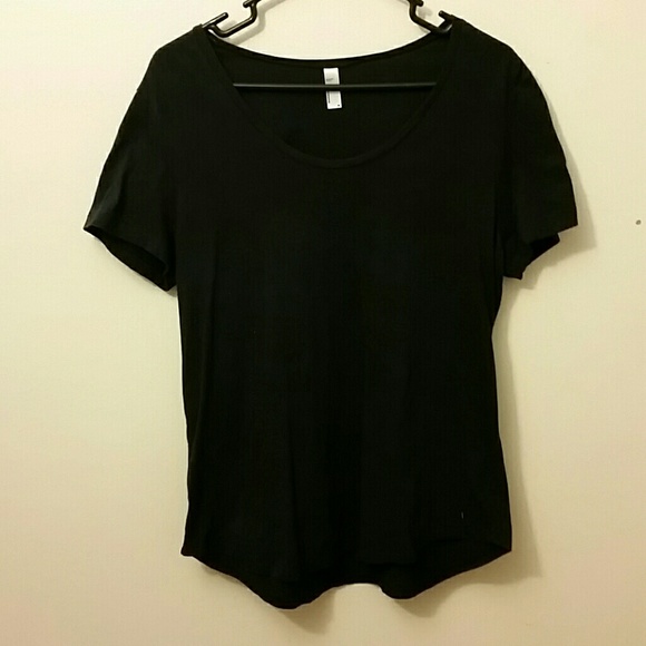 American Apparel Power Wash U-Neck T-shirt