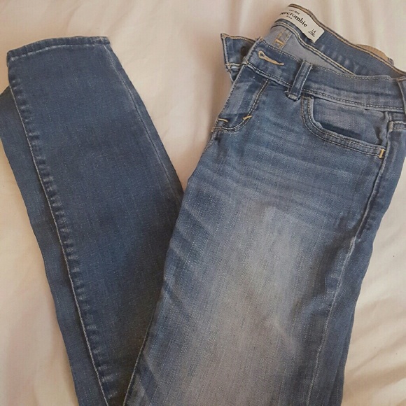 A&F Light Wash Skinny Jeans
