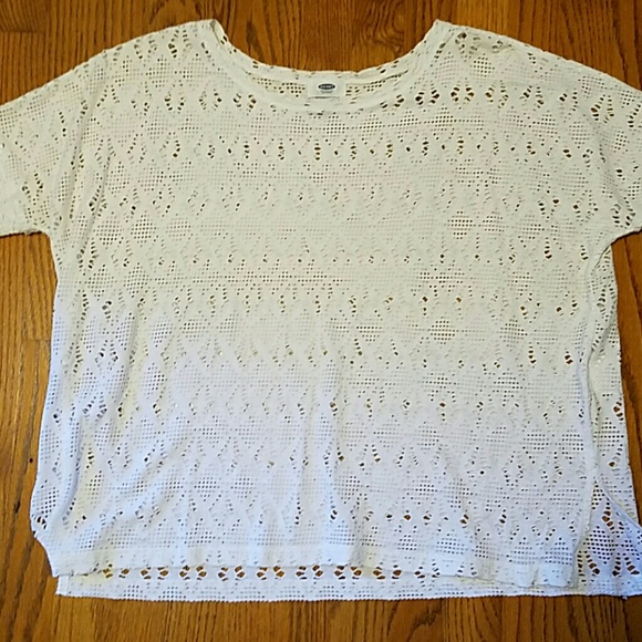 See through swim top cover up