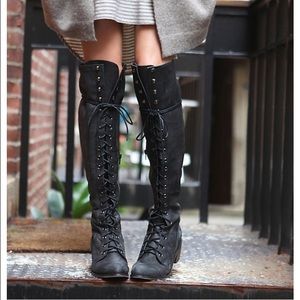 Jeffrey Campbell : Free People : Joe Lace Up Boots