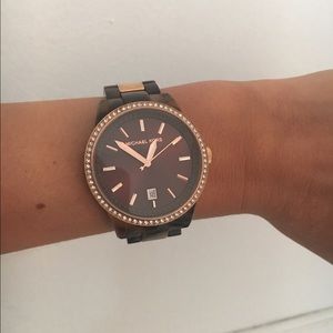 Michael Kors tortoise shell watch
