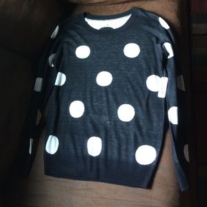 Polka dot long sleeve shirt