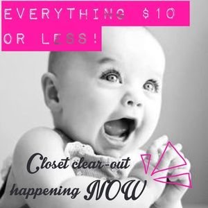 CLOSET CLEAROUT! Last day!!