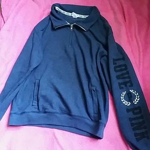VS PINK 1/4 zip sweatshirt
