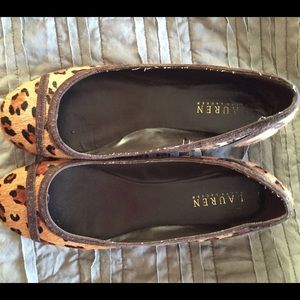Ralph Lauren leopard flats
