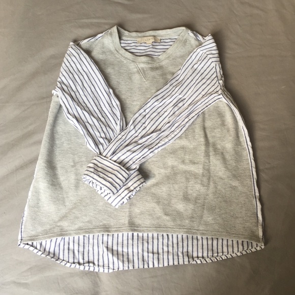 Loft mixed media top