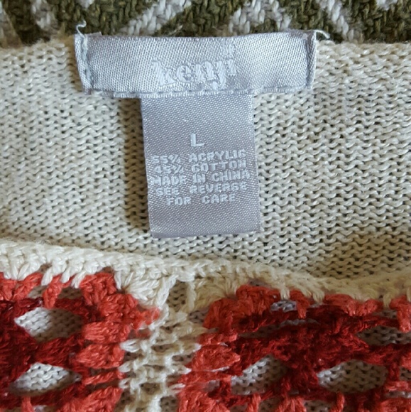 *SOLD* Vintage sweater with crochet detail - Picture 4 of 4