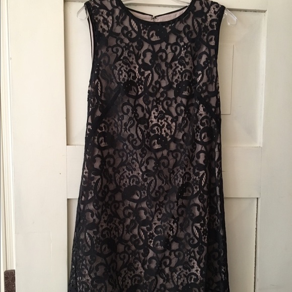Loft Black lace dress