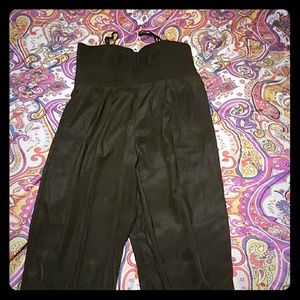 Black silky jumpsuit