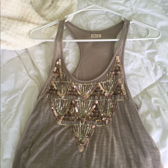 Sequined tank