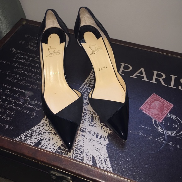 Authentic louboutin tac clac heels