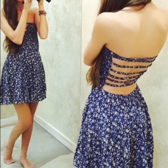 Strapless backless dress.  Great for summer!