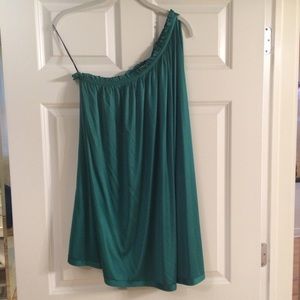 JAY GODFREY SILK DRESS POCKETS ONE SHOULDER SIZE 6
