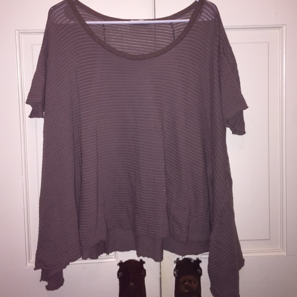 Brown Sheer Top