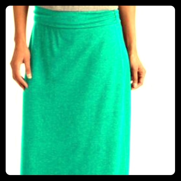 Mint maxi skirt