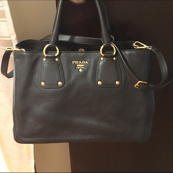 Prada Vitello Daino leather satchel bag