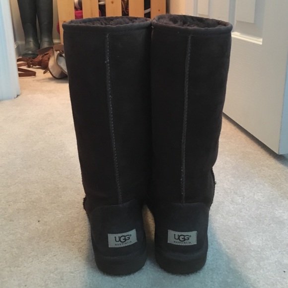 Tall Chocolate Brown Uggs - Picture 2 of 4