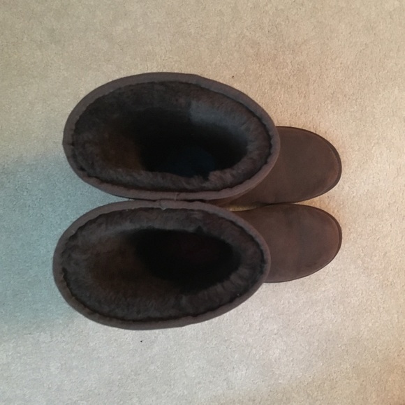 Tall Chocolate Brown Uggs - Picture 3 of 4