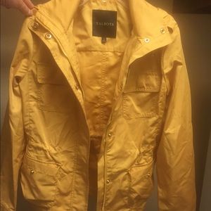 talbots yellow nice rain jacket