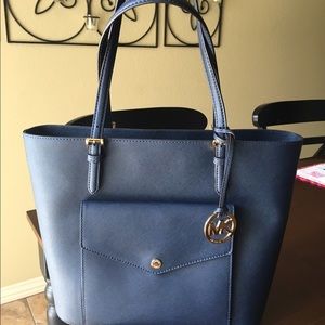 Navy Michael Kors purse