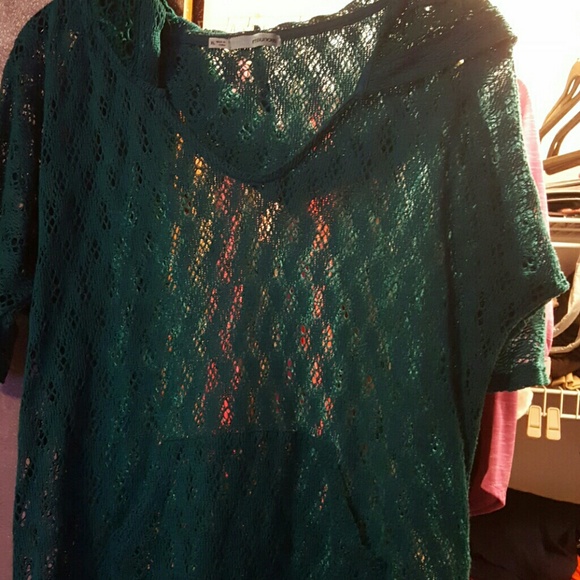 Maurices Green SS hoodie XL