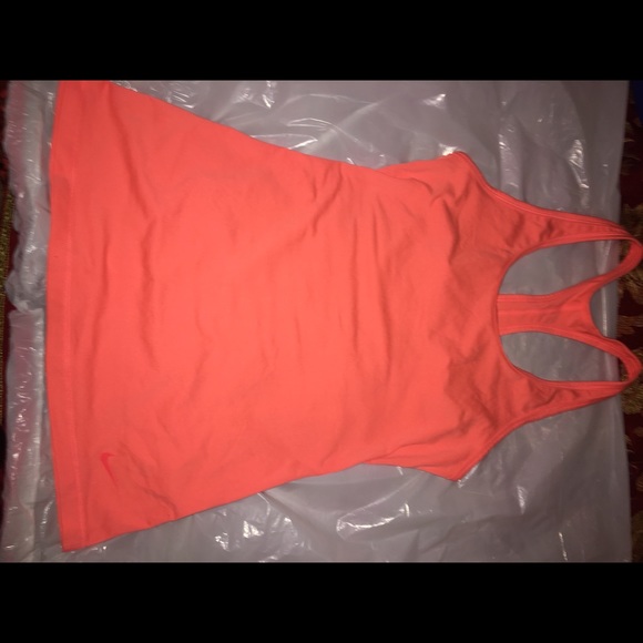 Orange Dry-fit Nike tank top