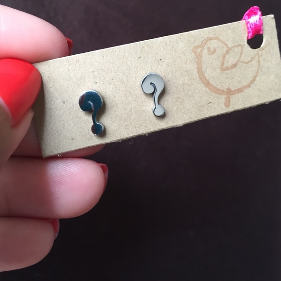 ❌SOLD❌Question mark earrings - Picture 2 of 3