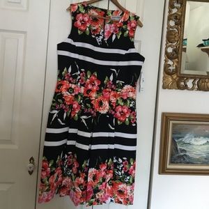 🍍 Striped Floral Dress - Shelby & Palmer