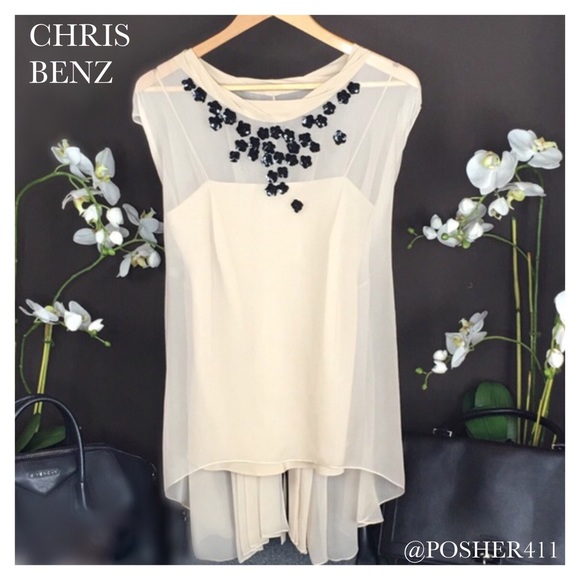 CHRIS BENZ EMBELLISHED TOP - Picture 3 of 6