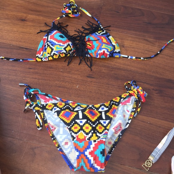 Tribal pattern bikini