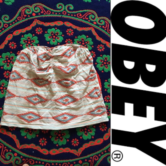 🦄 Native Print Crop Top - Obey