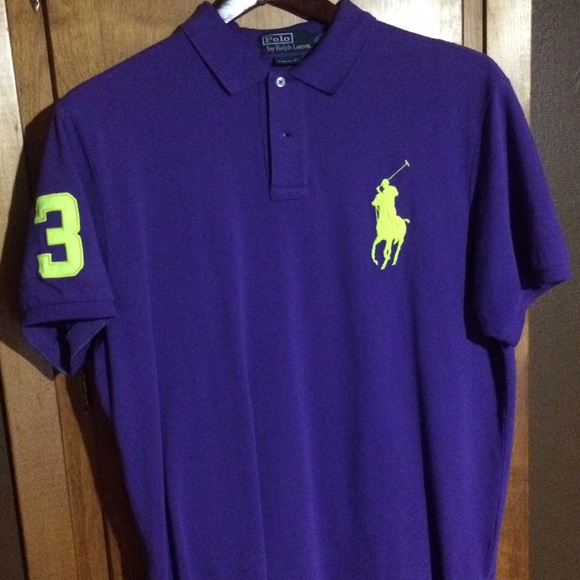 Polo Ralph Lauren Purple and Yellow Polo