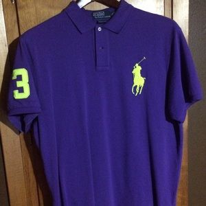 Polo Ralph Lauren Purple and Yellow Polo