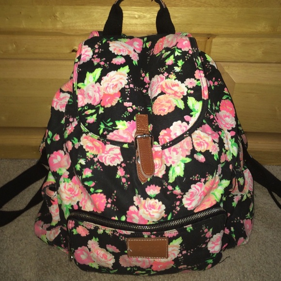 Victoria's Secret PINK floral backpack