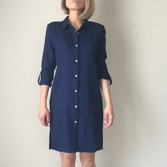 Twisted back dress with button down front - Picture 4 of 4