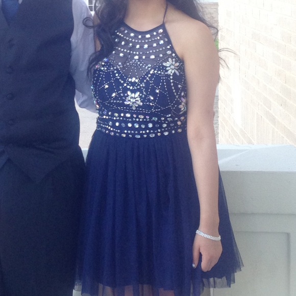 Navy Blue Prom Dress