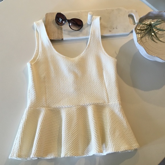 Anthropologie peplum top