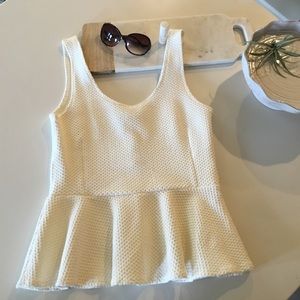 Anthropologie peplum top