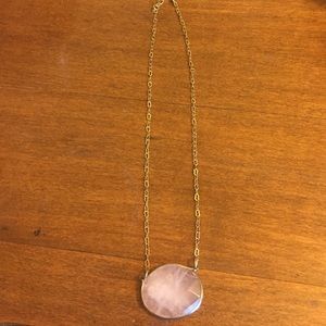 pink stone necklace