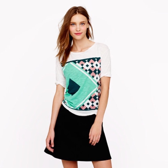 J. Crew | diamond tile tee | large