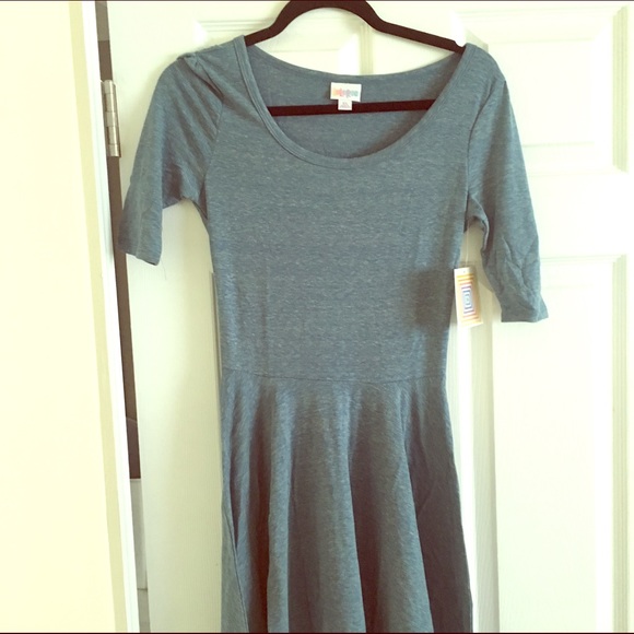 LuLaRoe Nicole in blue heathered