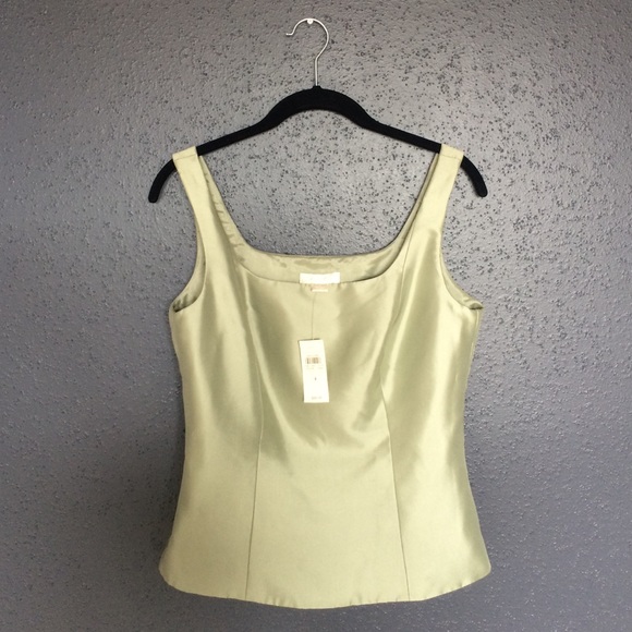 NWT Ann Taylor pale green silk blouse