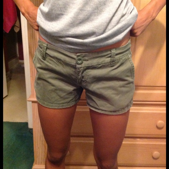 Green shorts