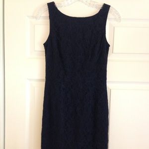 Banana Republic Navy Lace Dress