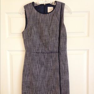 J. Crew Navy Tweed Dress