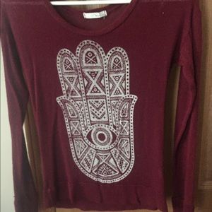 Burgundy long sleeve