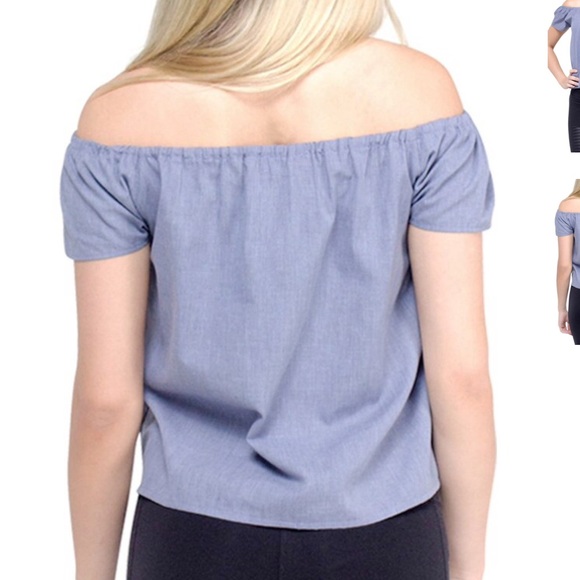 Carmine Off the Shoulder Top - Picture 5 of 5