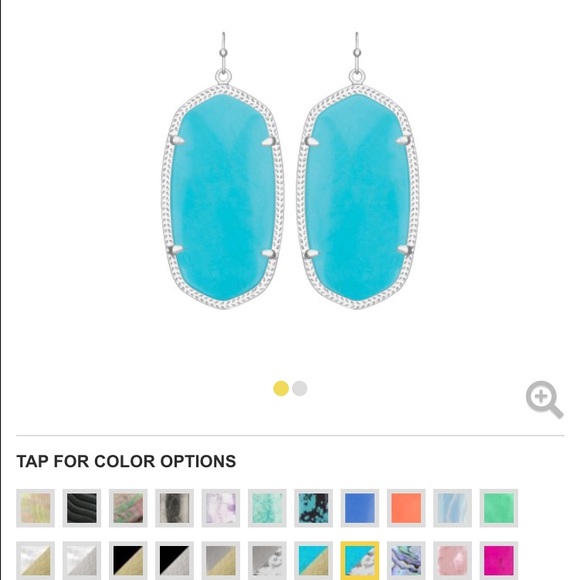 Kendra Scott Turquoise Danielle Earrings - Picture 2 of 2