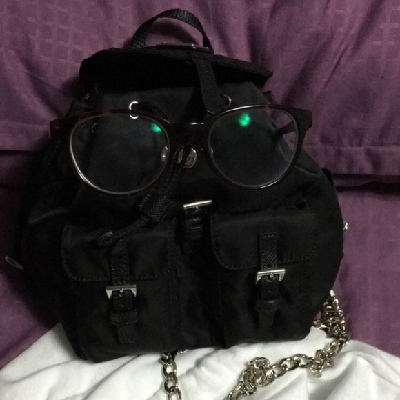 *NOT FOR SALE* nano black nylon Prada bag